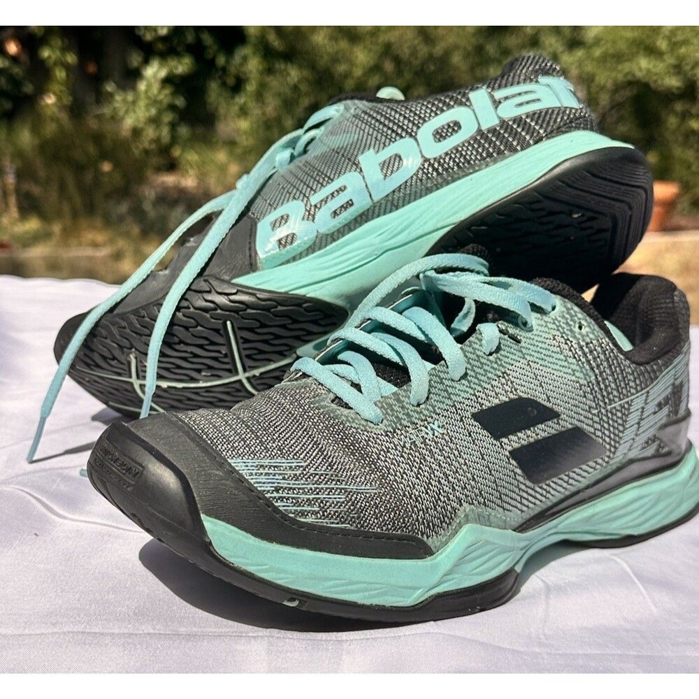 Babolat Jet Mach 2 AC Womens 8.5 M Running Shoes Sneakers Mechilin Man Angel Blu